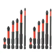 12Pcs PH2 Phillips Impact Driver Bit Set Screwdriver Drill Bits 1/4" Hex Shank f