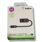 Belkin Mini Display Port-to-HDMI Adapter, Black/White - BRAND NEW
