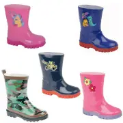 Kids Stormwell Rain Wellies High Leg Winter Waterproof Tall Boots Infant Sizes