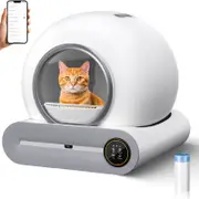 Advwin Automatic Self-Cleaning Cat Litter Box WiFi App Control 65L+9L