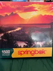 Springbok Golden Sunset 1500 Piece Landscape Puzzle New Sealed 28 3/4" x 36"