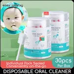 30PCS DISPOSABLE BABY ORAL CLEANER NEWBORN BABY TEETH TOOTHB