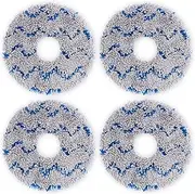 4 Pack Mop Pads for Ecovacs Deebot X1 Omni & Ecovacs Deebot X1 Turbo Robot Vacuum Cleaners, Replacement Mopping Pad Accessories for Wet Mopping Hard Floors (2 Sets)
