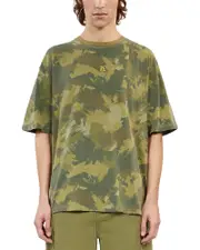 The Kooples Camo Dropped Shoulder Tee