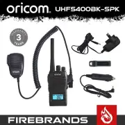 ORICOM UHF5400BK-SPK 5 Watt UHF CB Handheld Two Way Portable Radio Starter Kit