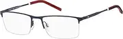 [Tommy Hilfiger] TH 1830 Glasses, Matte Blue, 56 for Men, Blue (Matte Blue), Matte Blue