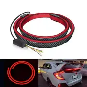1.2m Car Tail Streamer Lamp Carbon Fiber LED Rear Bumper Rear Lip Light Brake (for: Subaru)