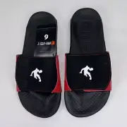 Boys Slides Shoes And1 Essential Black/Red Size: 6 Lightweight Phylon Outsole