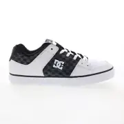 DC Pure 300660-BWG Mens White Leather Skate Inspired Sneakers Shoes 12.5