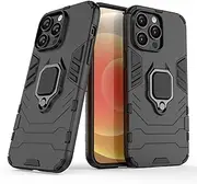 [BEENTRYS] Case for OnePlus 10 Pro 5G Case,Ring Kickstand Holder Magnetic Stand Slim PC/TPU Bumper Outdoor Military Grade Armor Heavy Duty Shockproof Protective Phone Case Cover-Black