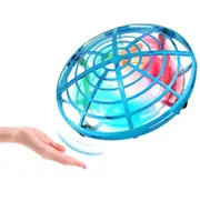 5 Induction Quadcopter Mini Drone with Colourful Lights - Blue