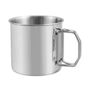 Folding Coffee Cup Tourist Tableware, Outdoor 150ML Stainless Steel Picnics Cup