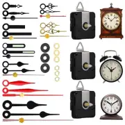 EMOON 3-Piece Silent Clock Mechanism Kit with 8 Pairs of Short Clock Hands Ba...