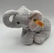 Steiff Elephant Plush Baby Gray Soft Stuffed Animal Benny Elefant 084096 CLEAN