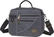 [Smrcom] Man Bag Canvas Purse Bag Small Canvas Crossbody Messenger Bag Shoulder Bag Work Bag Side Bag Travel Purse