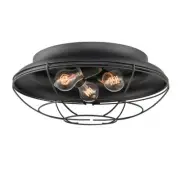Millennium 3 Light 7.25" Outdoor Flush Mount, Matte Black - 5387"-MB