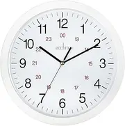 Acctim Metro 12" Wall Clock Quartz 12/24 Hour Dial Easy Read Numbers White 30cm 21162