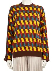 Geometric Pattern Knit Jumper