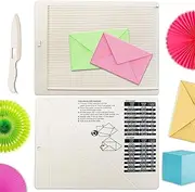 Scoring Board, Envelope Maker, Envelope Punch Board, Scoring Tool, Small Score Board for Paper Crafts, Multi-Purpose Scoring Board for Card Making, Mini Envelope Making and Gift Box Making
