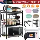 Microwave Shelf Kitchen Organiser Oven Rack Storage Metal Cabinet Shelving HOT