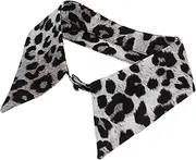 [SAFIGLE] Leopard Print Fake Collar Detachable Collar False Collar Unisex Choker Blouse Collar Faux Collar False Lapel Detachable Choker Necklace Collar Inserts for Women Chiffon