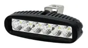 Imtra ILSL-1806F ,IML Bracket-Mount 18W LED Cockpit & Deck Light 10-32VDC, BlacK
