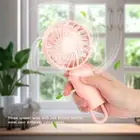 H Handheld Fan Mini Portable Cooling Fan With Hook USB Rechargeable For New