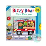 FIRE RESCUE | BIZZY BEAR | 外文 | 推拉轉 | 忙碌的小熊 | QR CODE有聲版 | 洞洞 | 硬頁 | NOSY CROW