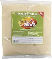 Hive Alive Fondant Bee Food Supplement - With Vitamins & Amino Acids - Natural Feed Enhancer Improves Colony Health, Population & Honey Production - Ideal Winter, Spring Feed to Lower Mortality-Single
