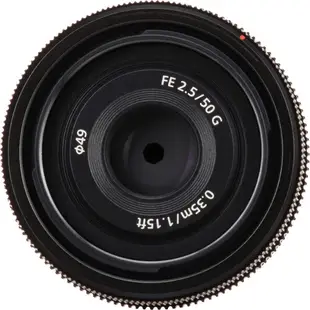 【SONY 索尼】SEL50F25G FE 50mm f/2.5 G 標準定焦鏡 (公司貨)