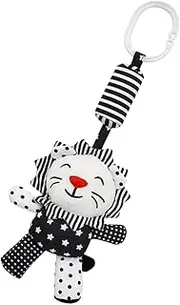 Cot Pendant Wind Chime Black White Bed Bell for Stroller Accessory Inspire Visual Development