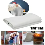 Large Fire Blanket 1mx1m Safety Quick Release Home Kitchen Office Caravan