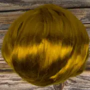 Eucalyptus Sliver (Dyed Saffron) DHG 100g Roving Top Vegan Spinning Felting