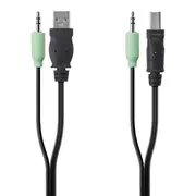 TAA USB/AUD SKVM CBL, USB A/B, 3.5mm AUDIO, 10'