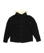 Palm Angels Kids Logo Printed Press-Stud Jacket 8Y,12Y black