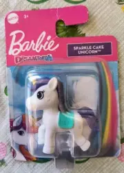 Mattel Barbie Dreamtopia Sparkle Cake Unicorn White With Purple Mane And Tail