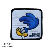 Road Runner Cartoon Character Square Embroidered Sew On ONLY Patch