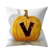 3 Pcs Halloween Series Letter Printing Throw Pillow Cover for Home Living Room Sofa Decor V_45*45cm