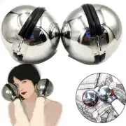 Stainless Steel Binding Set Handcuffs Helmet Slave Lock Handcuffs Ball Helmet