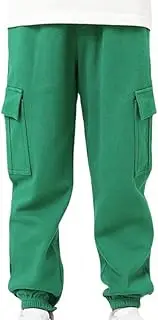 [HahaNice] Boys Girls Cargo Pants Unisex Kids Casual Joggers Elastic Waist Cargo Sweatpants for Boys & Girls