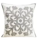 Sonoma Goods For Life Dorothea Throw Pillow Snowflake Grey & White New