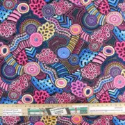 Quilting Patchwork Sewing Fabric Gondwana Pink 50x55cm FQ