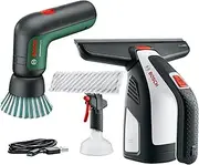 Bosch Home & Garden 2 Piece Home Cleaning Kit: Cordless Cleaning Brush Set + Cordless Window Vacuum