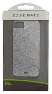 NEW in Package Case-Mate Glam Case for iPhone 5/5S - Silver Glitter - FREE SHIP
