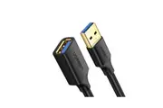 UGreen USB 3.0 A Male to Female Extension Cable - 0.5M (Black) | 5Gb/s Data Tran