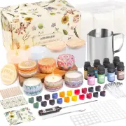 Premium Soy Candle Making Kit for Adults Kids, Contains 8 Bags Soy Wax, DIY Cand