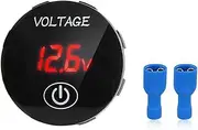 DC 5V-48V Voltmeter LED Digital Display Car Voltage Meter Replacement Parts Touch Control IP65 Waterproof Equipment for Red