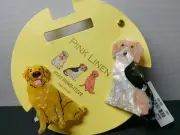 Hair Clips by Pink Linen Stay Paws-itive 2 Dogs Hair Clips, Beagle, Retriever