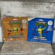 2 CTS Nickelodeon Teenage Mutant Ninja Turtles Build-It Leonardo & Michelangelo