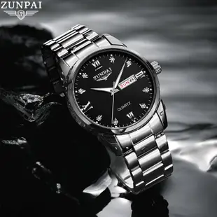 WISHDOIT×ZUNPAI 男錶 手錶男生 防水手錶 運動手錶 商務石英錶 潛水錶 男性不鏽鋼精品錶